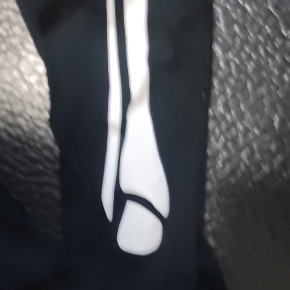 White Skeleton Bone Print Black Leggings - Picture 5 of 9